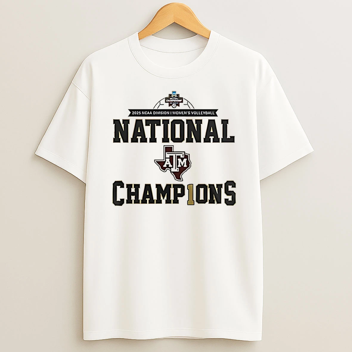 Vflippa Schmidtstee 20251222_170947 101_texas Am Aggies Volleyball National Champions 2025 T Shirt