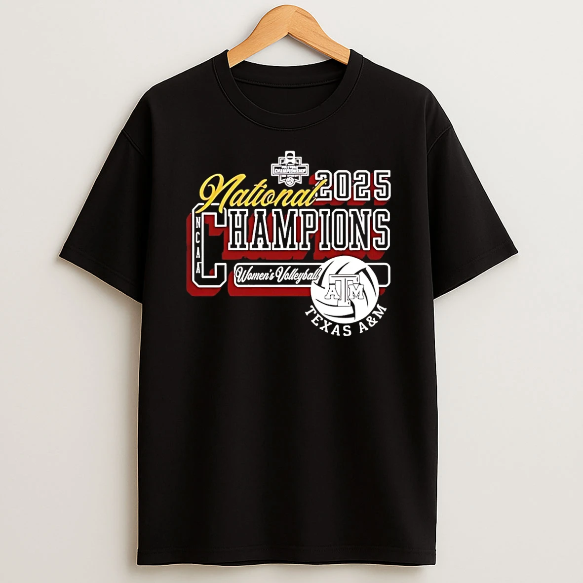 Vflippa Schmidtstee 20251222_170947 101_texas Am Aggies Womens Volleyball 2025 National Champions Logo T Shirt