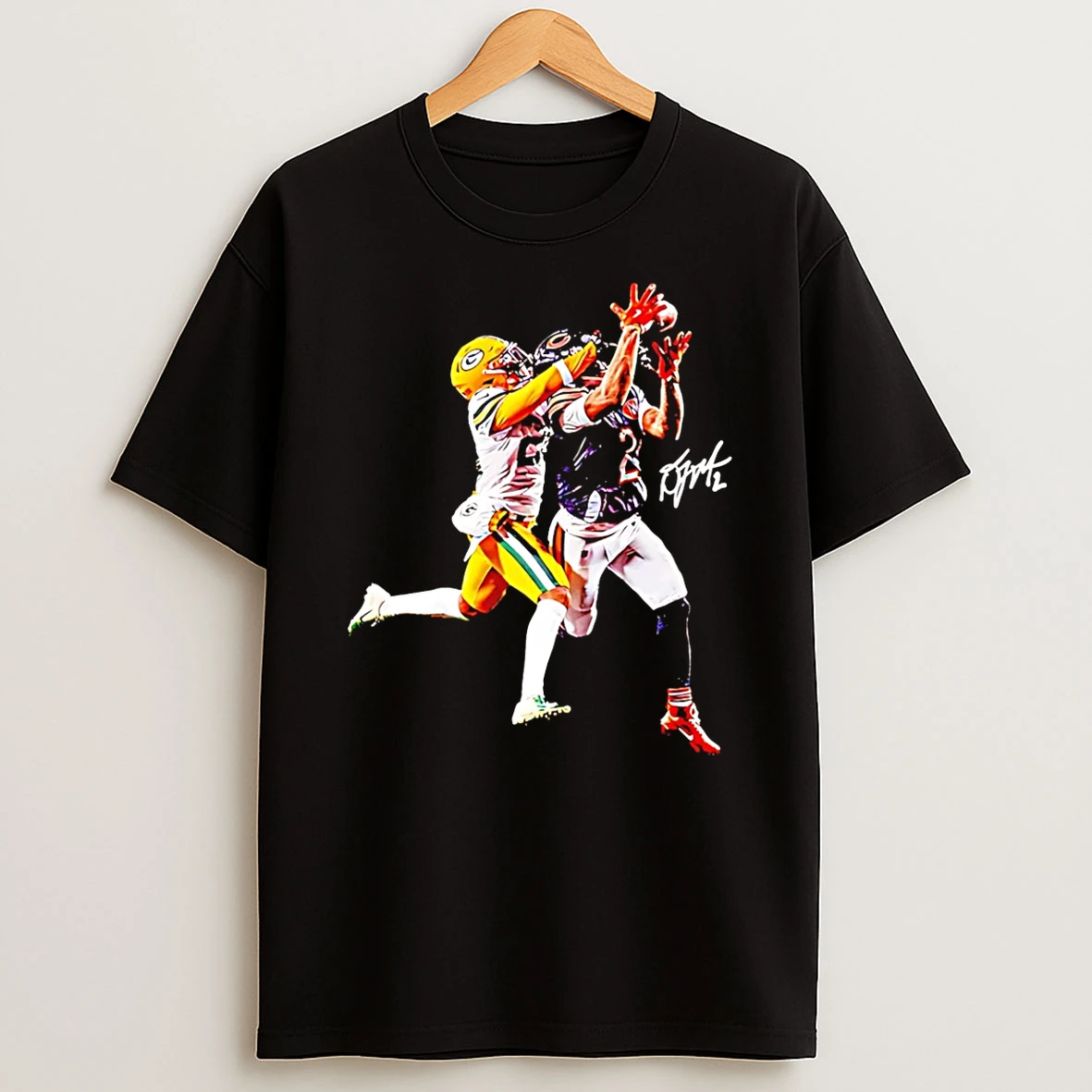 Vflippa Schmidtstee 20251223_122821 36_caleb Williams Chicago Bears Iceman Dj Moore And Night Night Signature T Shirt