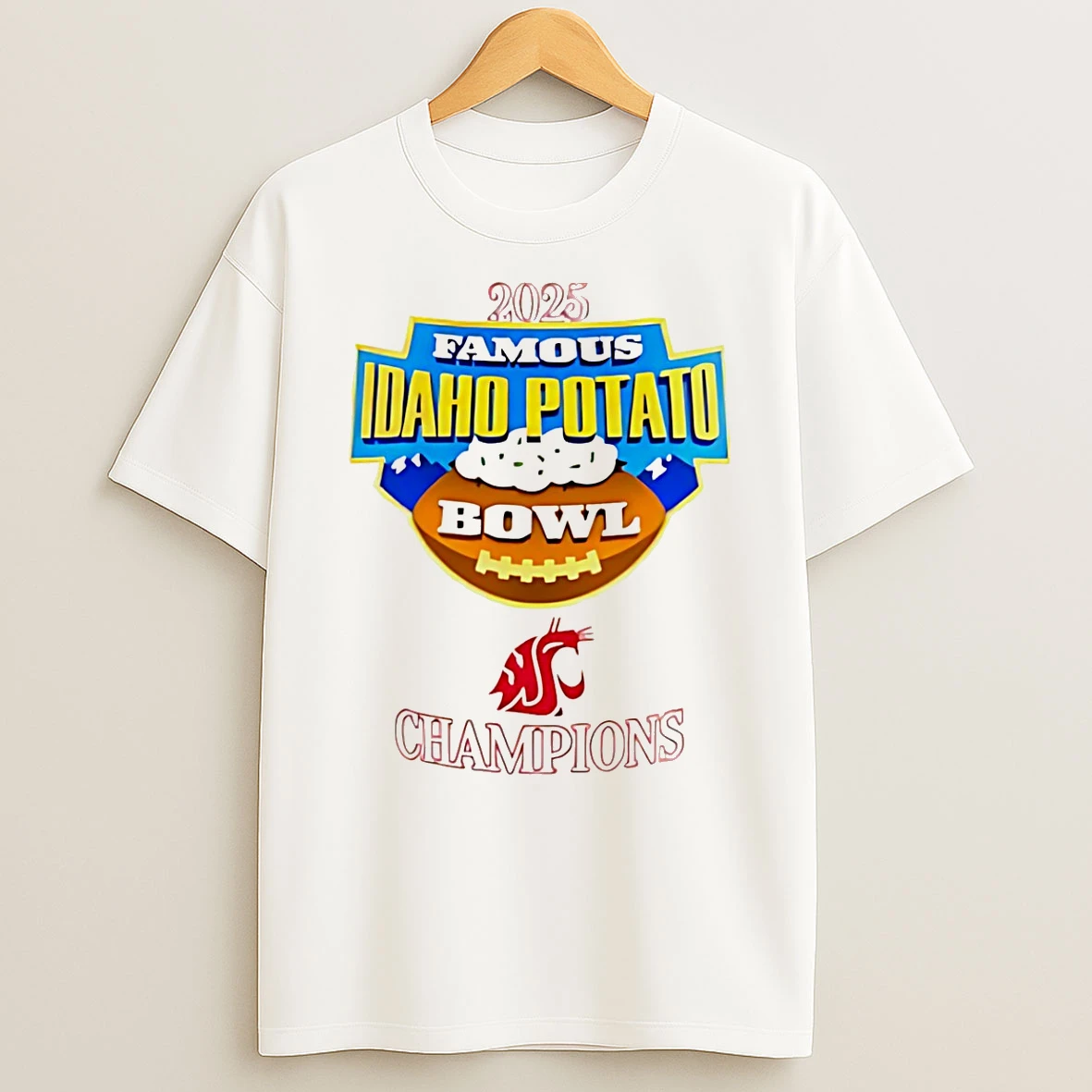 Vflippa Schmidtstee 20251223_130006 132_houston Cougars 2025 Famous Idaho Potato Bowl Champions Logo T Shirt