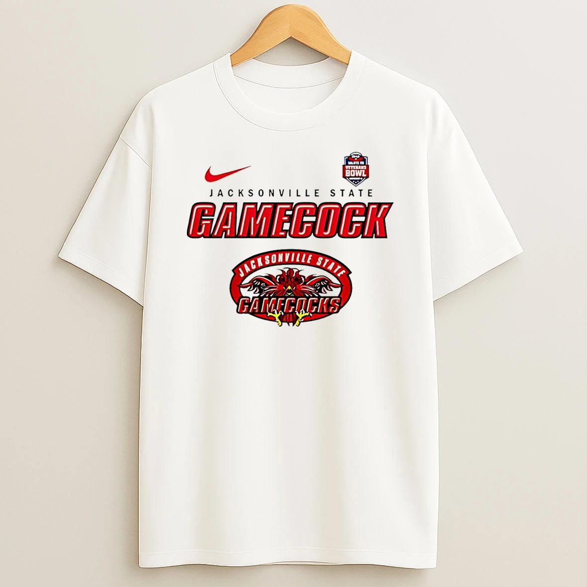 Vflippa Schmidtstee 20251223_130006 132_jacksonville State Gamecocks Ncaa 2025 Salute To Veterans Bowl T Shirt