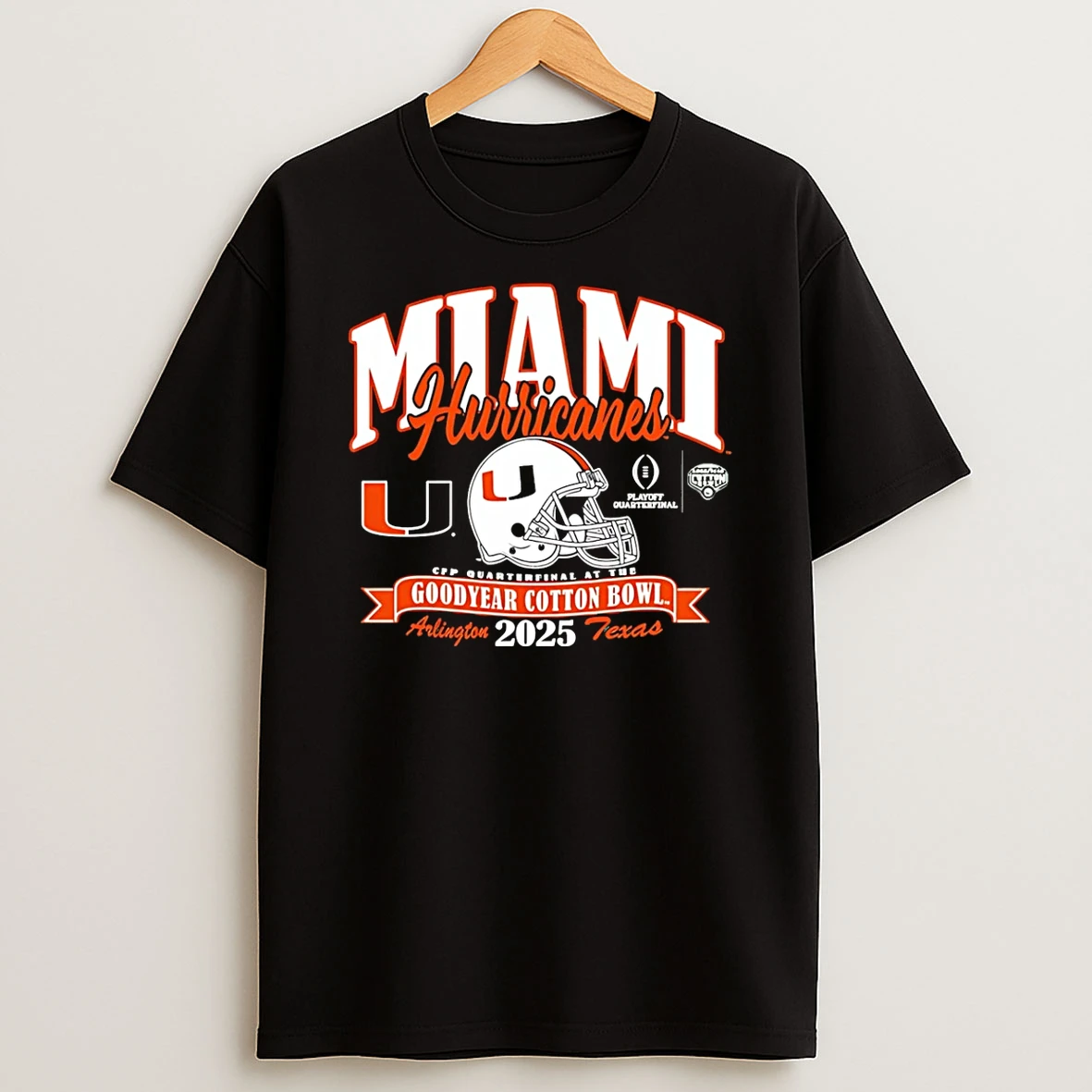 Vflippa Schmidtstee 20251223_130006 132_miami Hurricanes College Football Playoff 2026 Cotton Bowl T Shirt