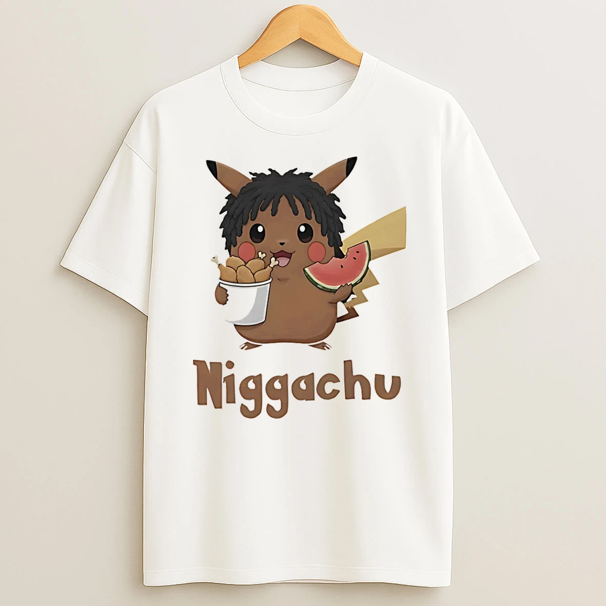 Vflippa Schmidtstee 20251223_130006 132_niggachu Black Pikachu Pokemon T Shirt