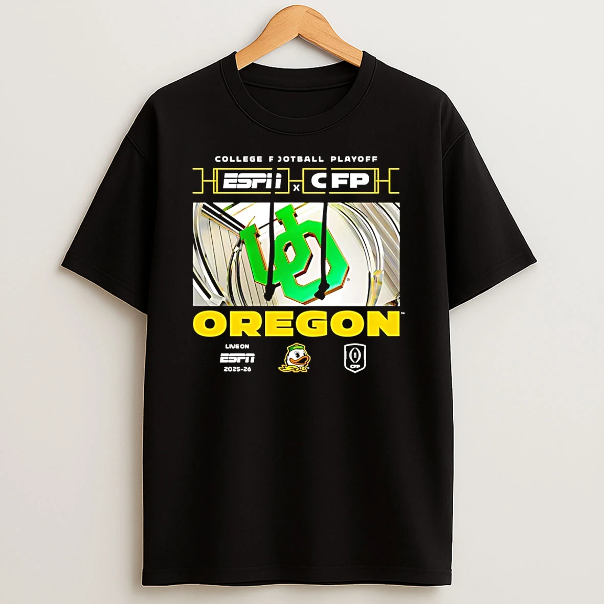 Vflippa Schmidtstee 20251223_130006 132_oregon Ducks 2025 26 College Football Playoff Espn Window T Shirt