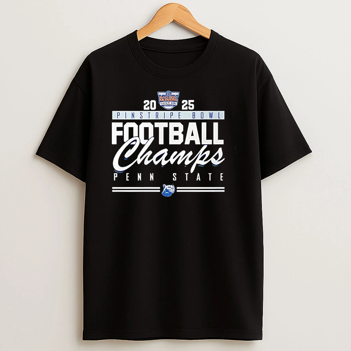 Vflippa Schmidtstee 20251223_130006 132_penn State Nittany Lions Pinstripe Bowl Champions 2025 T Shirt