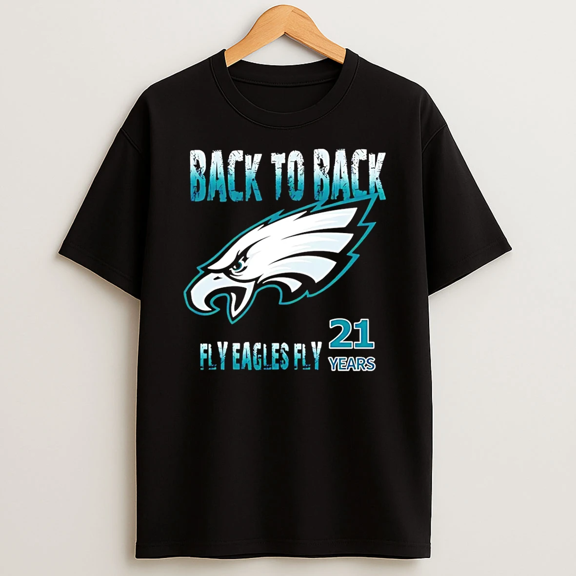 Vflippa Schmidtstee 20251223_130006 132_philadelphia Eagles 2025 Back To Back Nfc East Champions Fly Eagles Fly 21 Years T Shirt