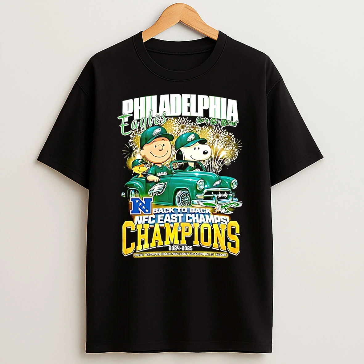 Vflippa Schmidtstee 20251223_130006 132_philadelphia Eagles Snoopy Peanuts Nfc East Division 2025 Champions T Shirt