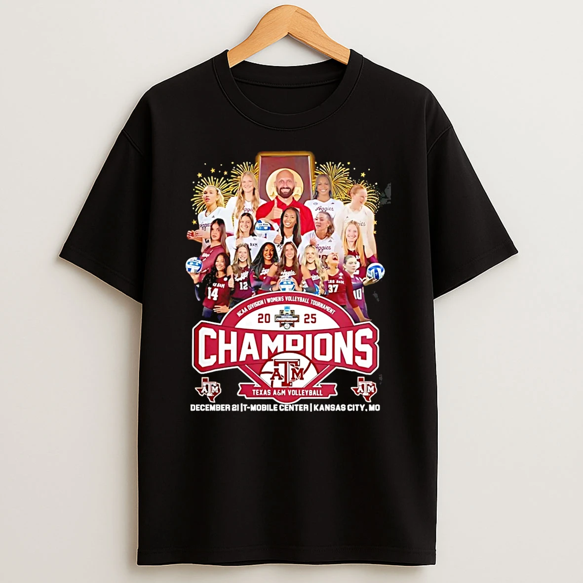 Vflippa Schmidtstee 20251223_130006 132_texas Am Aggies Ncaa Womens Volleyball National Champions 2025 T Shirt