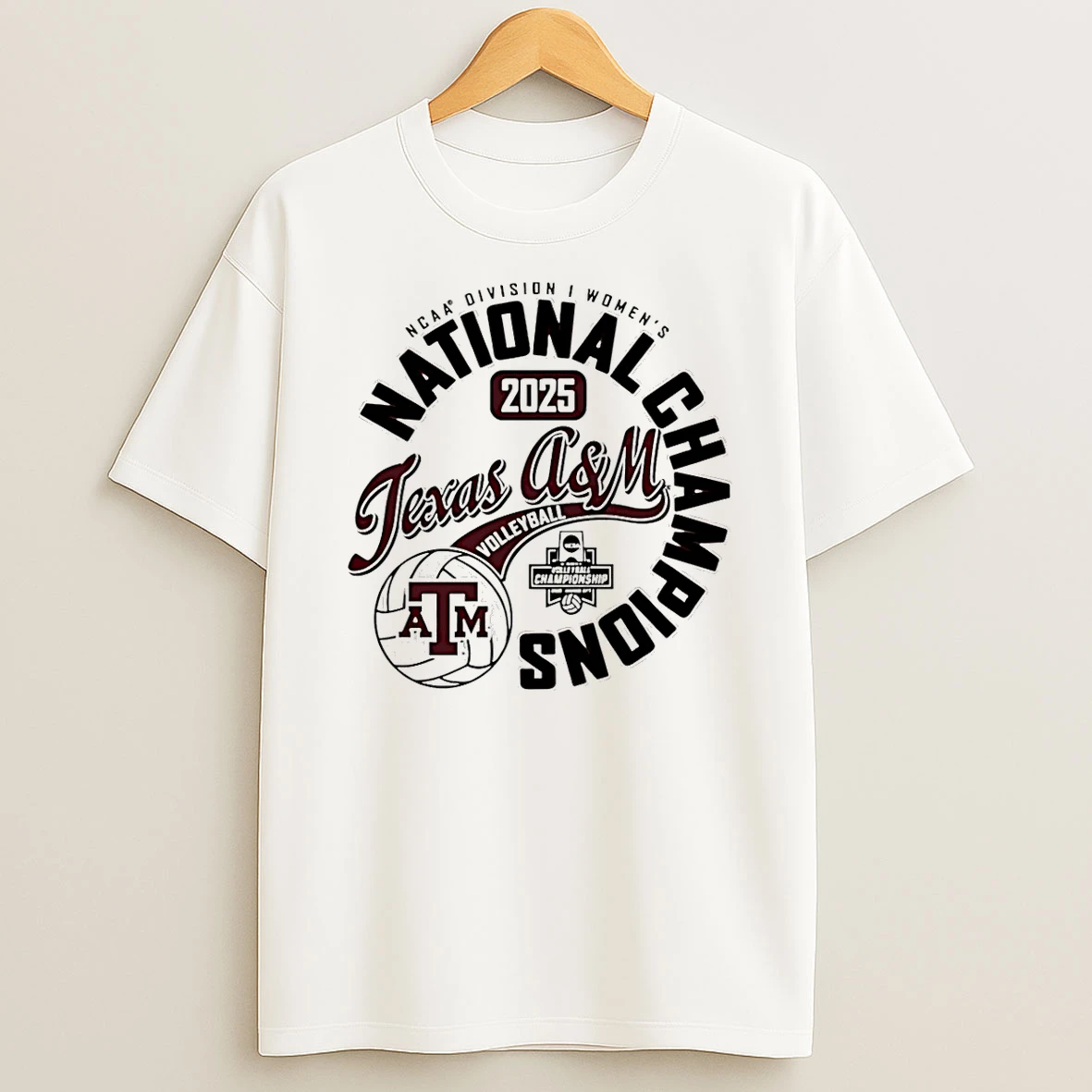 Vflippa Schmidtstee 20251223_130006 132_texas Am Aggies Womens Volleyball National Champions 2025 T Shirt