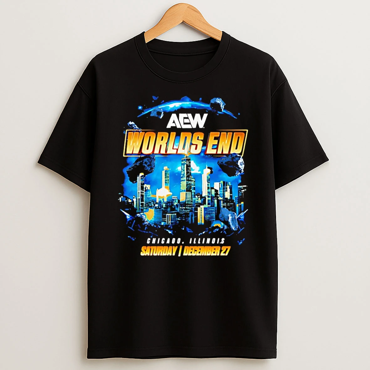 Vflippa Schmidtstee 20251224_164303 11_aew Worlds End 2025 Event City Skyline T Shirt