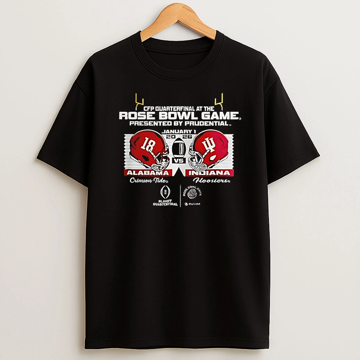 Vflippa Schmidtstee 20251224_164303 11_alabama Crimson Tide Vs Indiana Hoosiers Rose Bowl 2026 Cfp Quarterfinal T Shirt