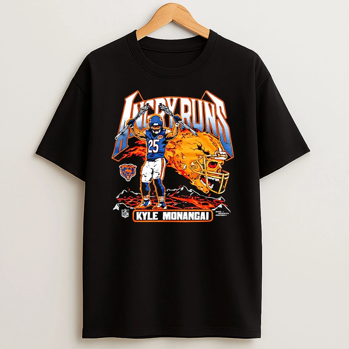 Vflippa Schmidtstee 20251224_174200 144_kyle Monangai Chicago Bears Double Winner Angry Runs 2025 T Shirt