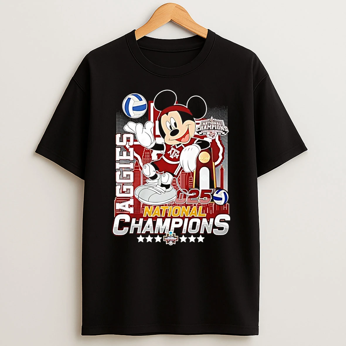 Vflippa Schmidtstee 20251224_174200 144_mickey Texas Am Aggies 2025 National Champion Skyline T Shirt