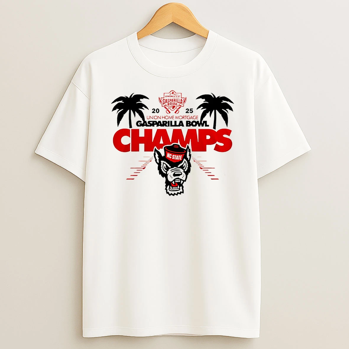 Vflippa Schmidtstee 20251224_174200 144_nc State Wolfpack Union Home Mortgage Gasparilla Bowl Champions 2025 Logo T Shirt