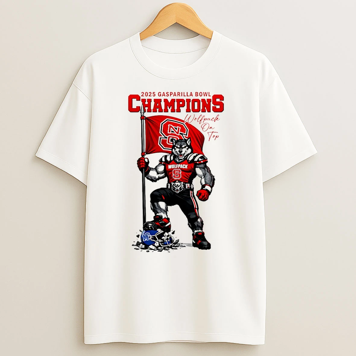 Vflippa Schmidtstee 20251224_174200 144_nc State Wolfpack Union Home Mortgage Gasparilla Bowl Champions 2025 Mascot T Shirt
