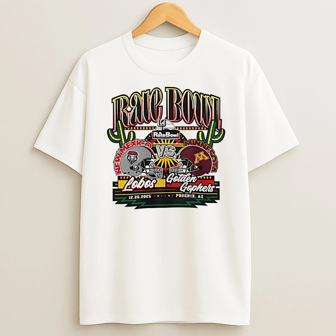 Vflippa Schmidtstee 20251224_174200 144_new Mexico Lobos Vs Minnesota Golden Gophers Rate Bowl 2025 Party On Matchup T Shirt