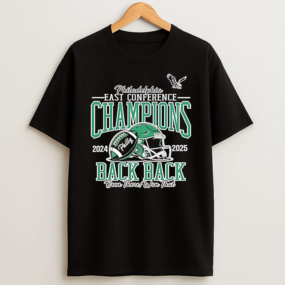 Vflippa Schmidtstee 20251224_174200 144_philadelphia Eagles East Conference Champions 2025 Back To Back Been There Won That T Shirt