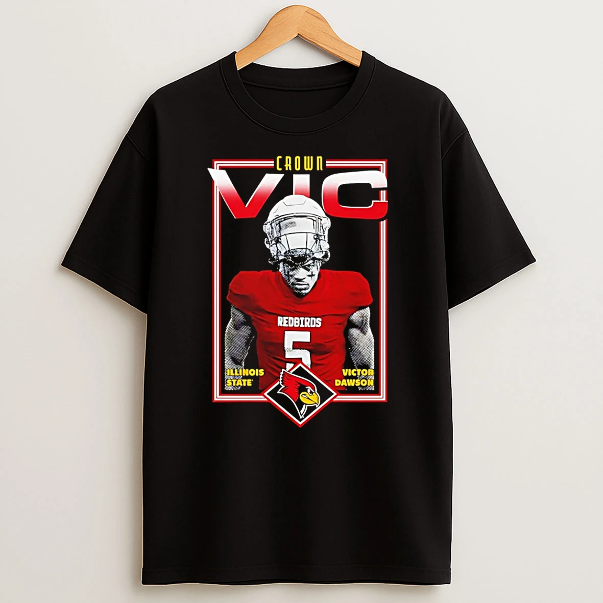 Vflippa Schmidtstee 20251224_174200 144_victor Dawson Illinois State Football Portrait T Shirt