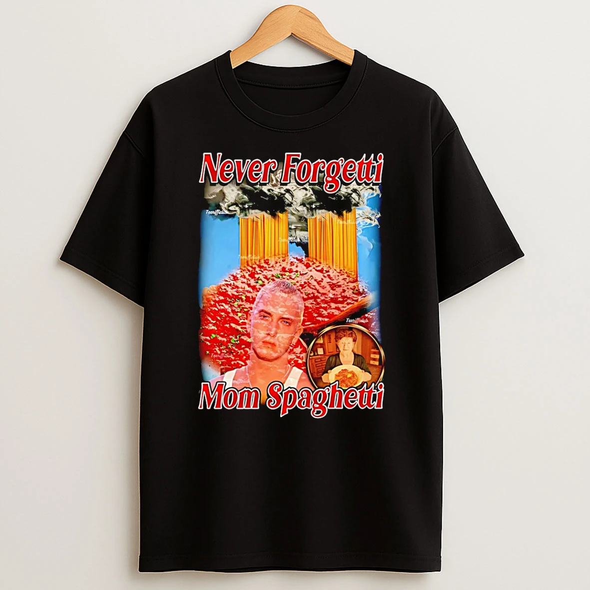 Vflippa Schmidtstee 20251225_095611 31_never Forgetti Mom Spaguetti 9 11 Funny T Shirt