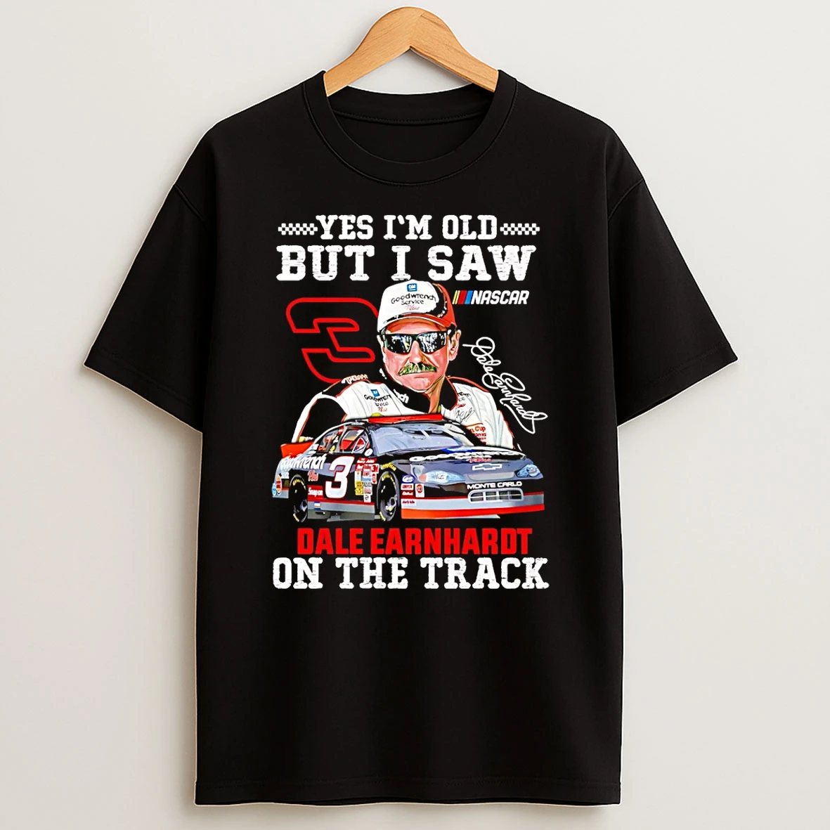 Vflippa Schmidtstee 20251225_095611 31_yes Im Old But I Saw Dale Earnhardt Sr One The Track T Shirt