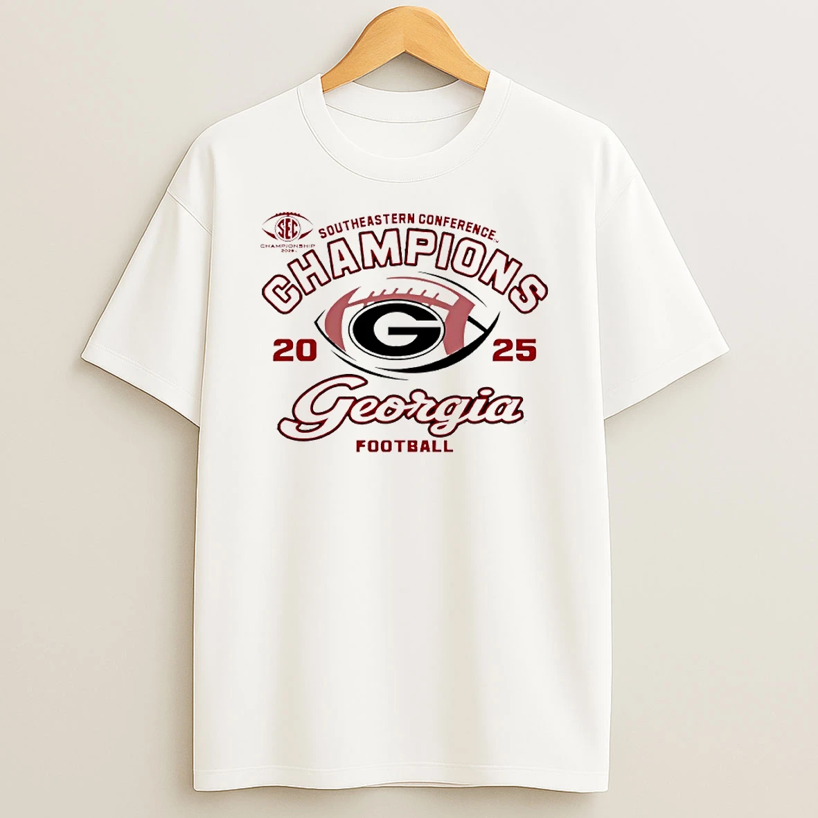 Vflippa Techteesusa 20251209_123058 28_2025 Sec Conference Champions Georgia Bulldogs Football Circle T Shirt