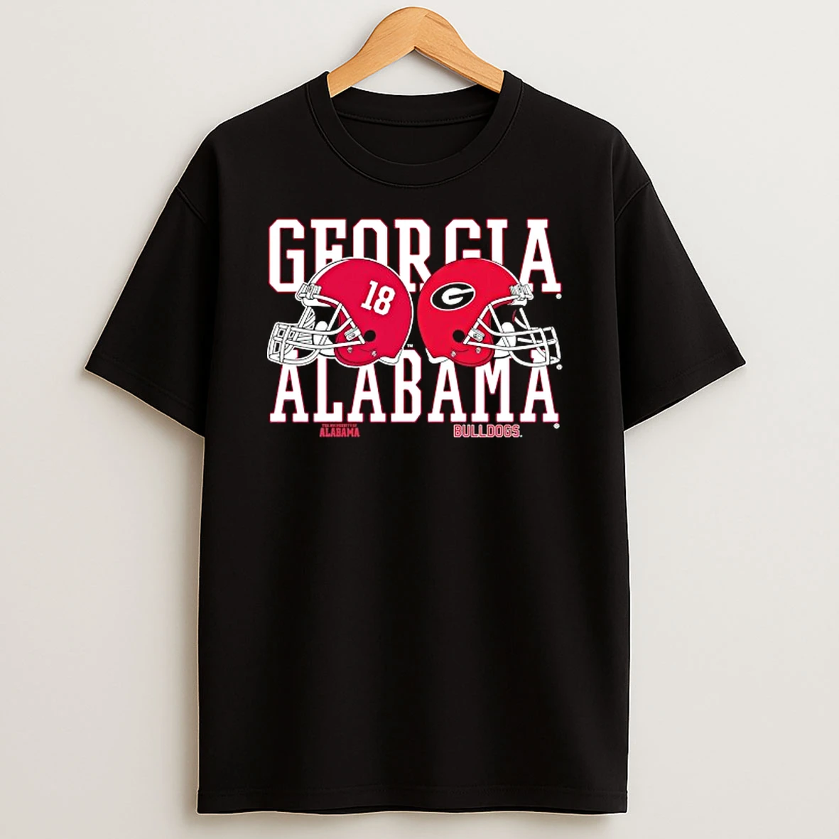 Vflippa Techteesusa 20251209_165244 48_alabama Crimson Tide Vs Georgia Bulldogs Helmet T Shirt