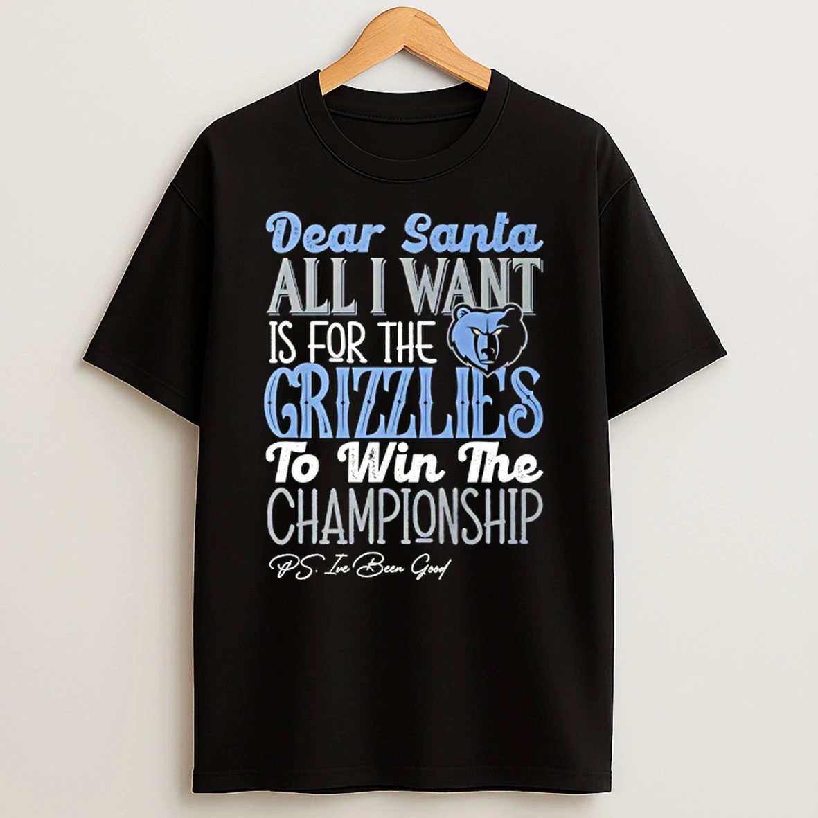 Vflippa Techteesusa 20251209_172108 26_dear Santa All I Want Is For The Memphis Grizzlies To Win The Championship T Shirt