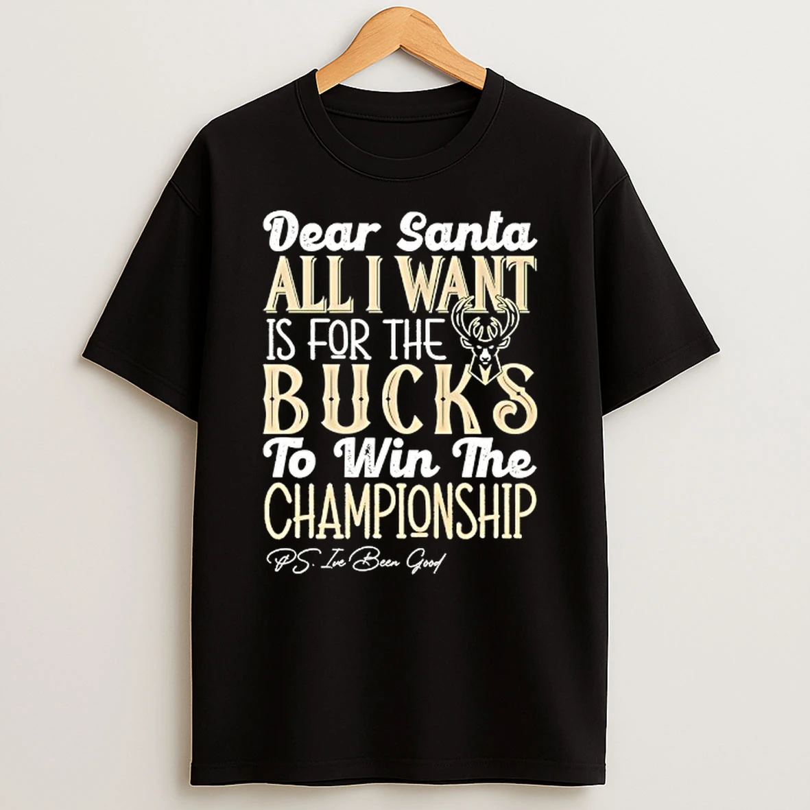 Vflippa Techteesusa 20251209_172108 26_dear Santa All I Want Is For The Milwaukee Bucks To Win The Championship T Shirt