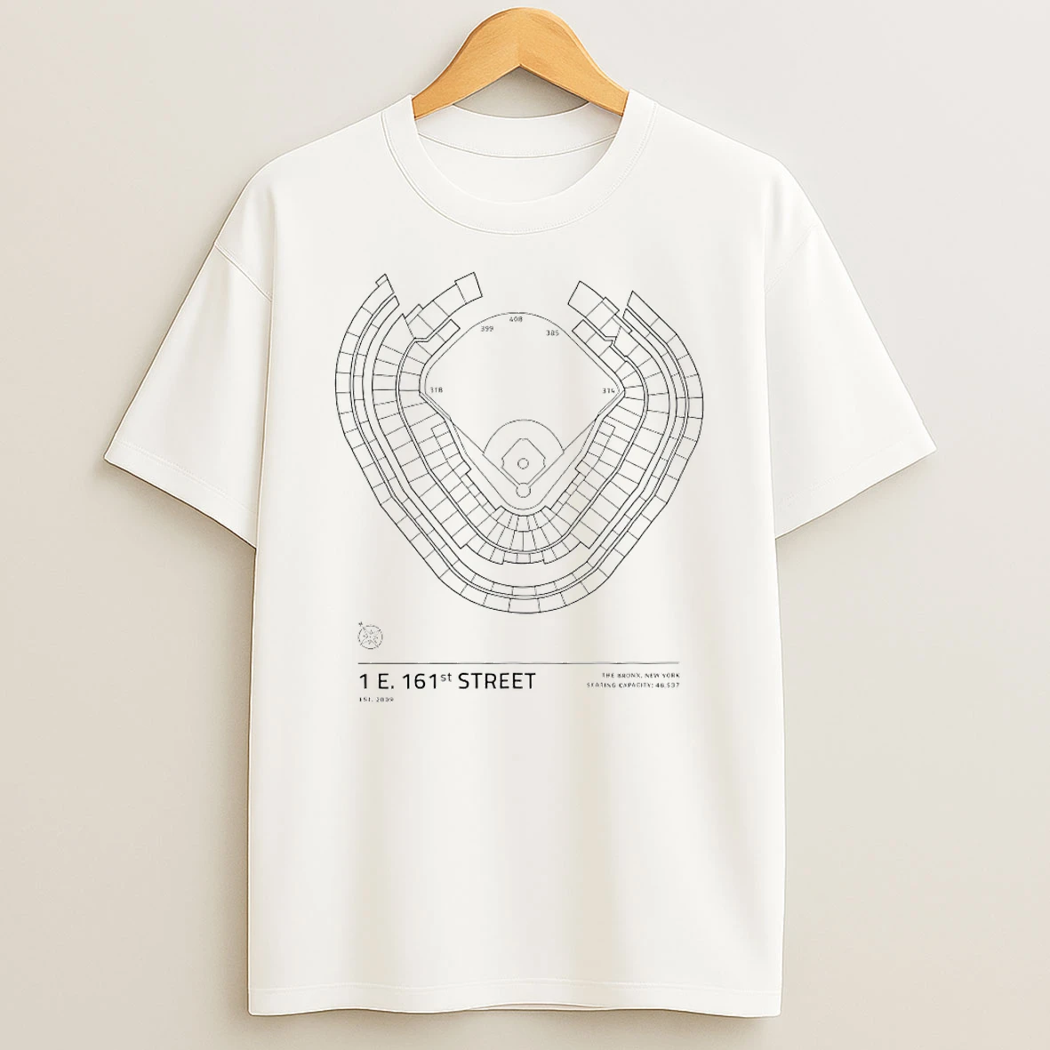 Vflippa Techteesusa 20251210_132255 48_1 E 161st Street The Bronx Stadium Circle T Shirt