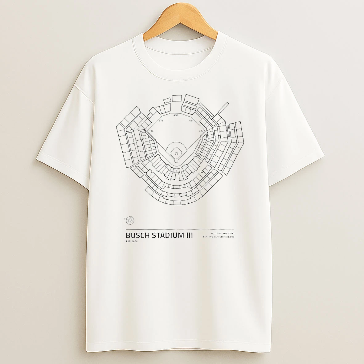 Vflippa Techteesusa 20251210_132255 48_busch Stadium Iii St Louis Missouri Stadium Circle T Shirt