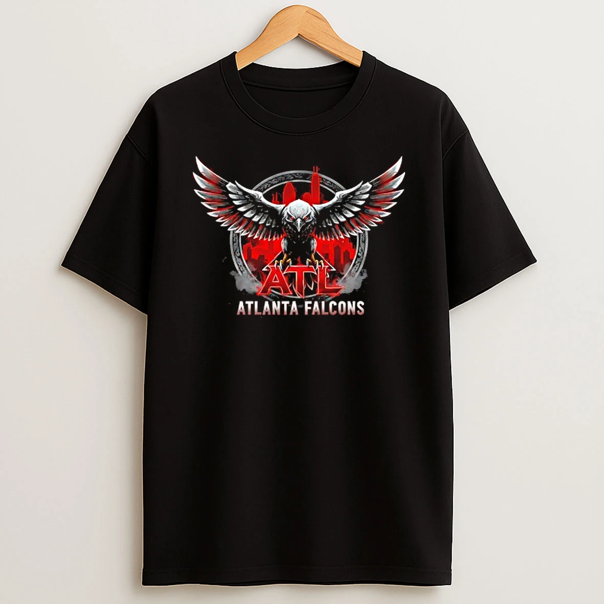 Vflippa Techteesusa 20251210_172442 61_atlanta Falcons The Night Skyline Logo T Shirt