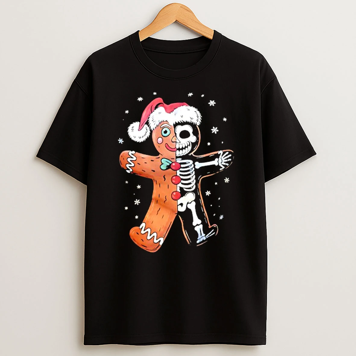 Vflippa Techteesusa 20251210_172442 61_gingerbread Skeleton Christmas T Shirt