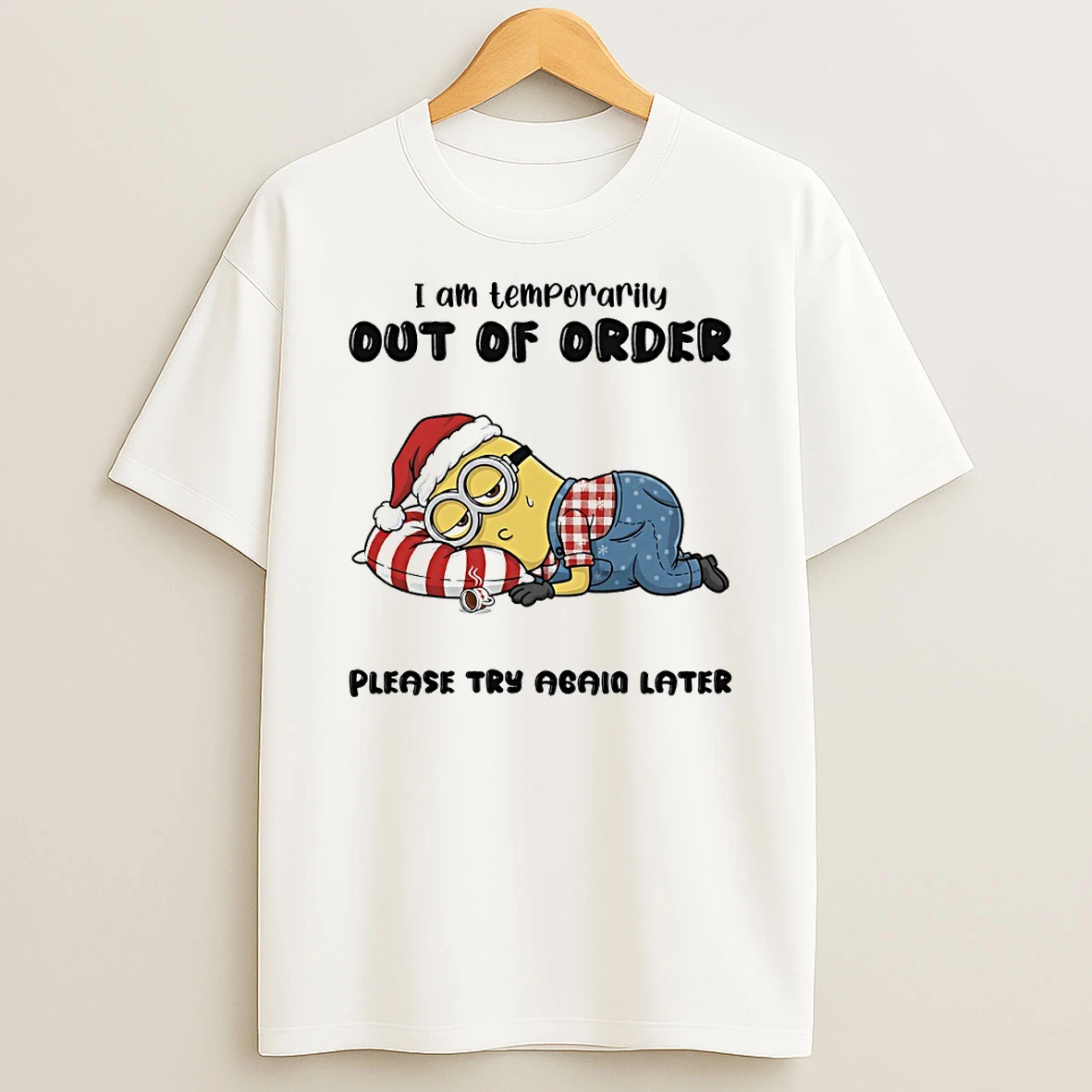 Vflippa Techteesusa 20251210_172442 61_minion I Am Temporarily Out Of Order Please Try Again Later Circle T Shirt