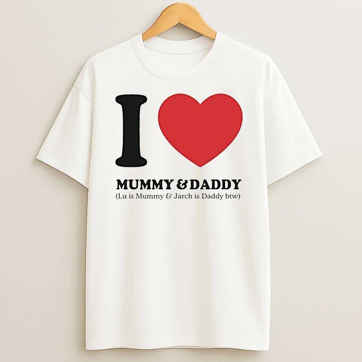 Vflippa Techteesusa 20251211_123534 36_i Love Mummy And Daddy Lu Is Mummy And Jarch Is Daddy Btw Circle T Shirt