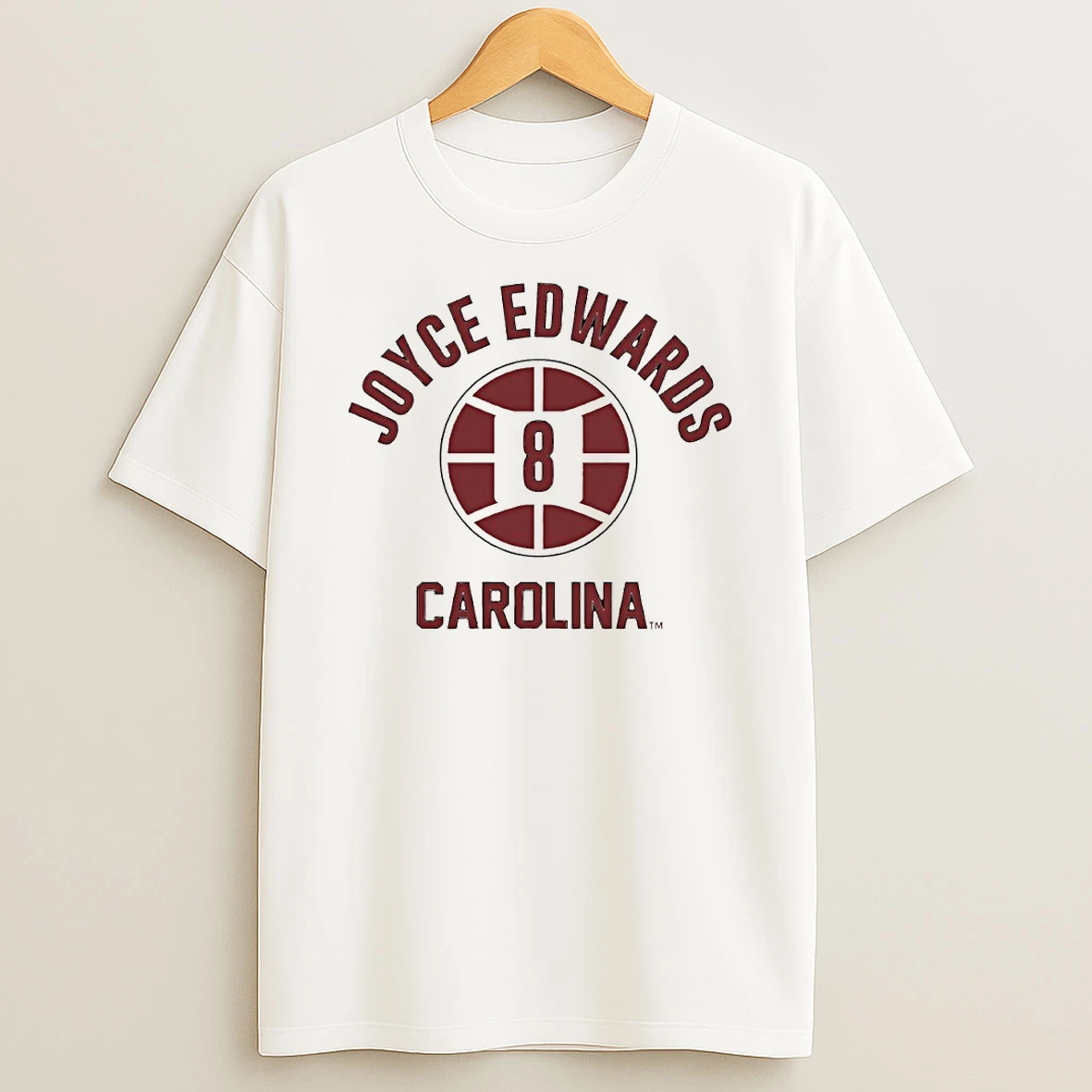 Vflippa Techteesusa 20251211_123534 36_joyce Edwards 8 South Carolina Gamecocks Basketball Name And Number Circle T Shirt
