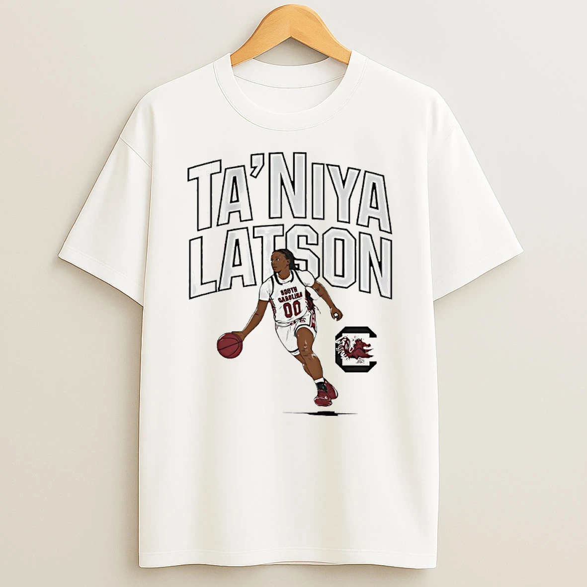 Vflippa Techteesusa 20251211_123534 36_south Carolina Gamecocks Basketball Taniya Latson Player Pose Circle T Shirt