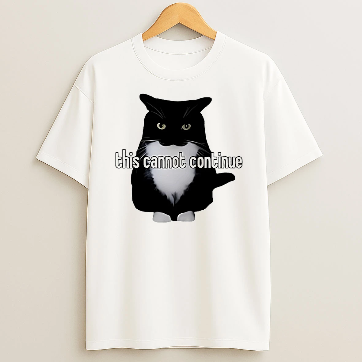 Vflippa Techteesusa 20251211_123534 36_this Cannot Continue Unicouniuni Cat Circle T Shirt