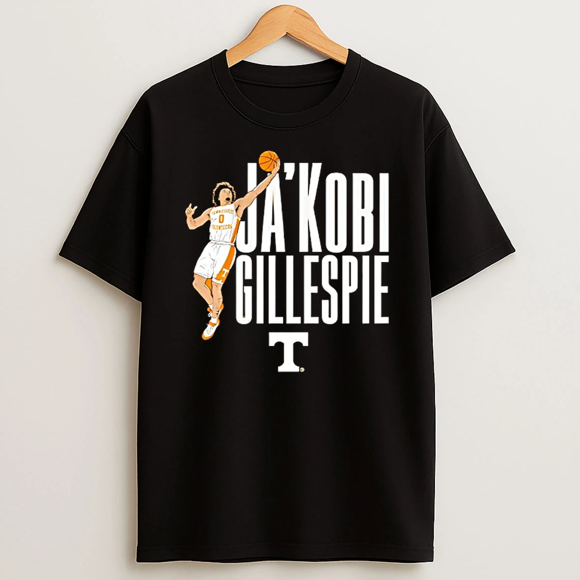 Vflippa Techteesusa 20251211_130118 32_tennessee Volunteers Basketball Jakobi Gillespie Player Pose T Shirt