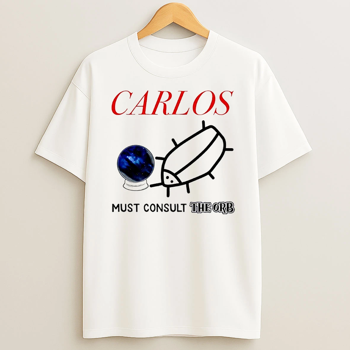 Vflippa Techteesusa 20251211_163320 39_carlos Must Consult The Orb Circle T Shirt