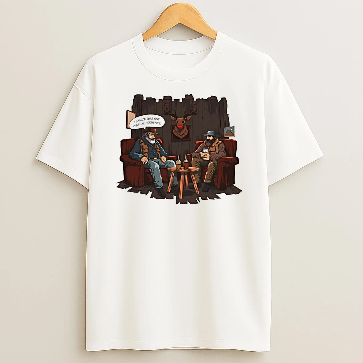 Vflippa Techteesusa 20251211_163320 39_hunters Kill Taxidermy Rudolph Circle T Shirt
