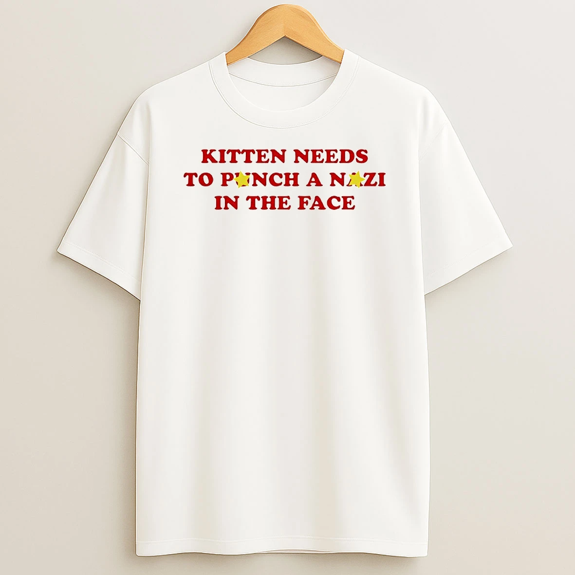 Vflippa Techteesusa 20251211_163320 39_kitten Needs To Punch A Nazi In The Face Circle T Shirt