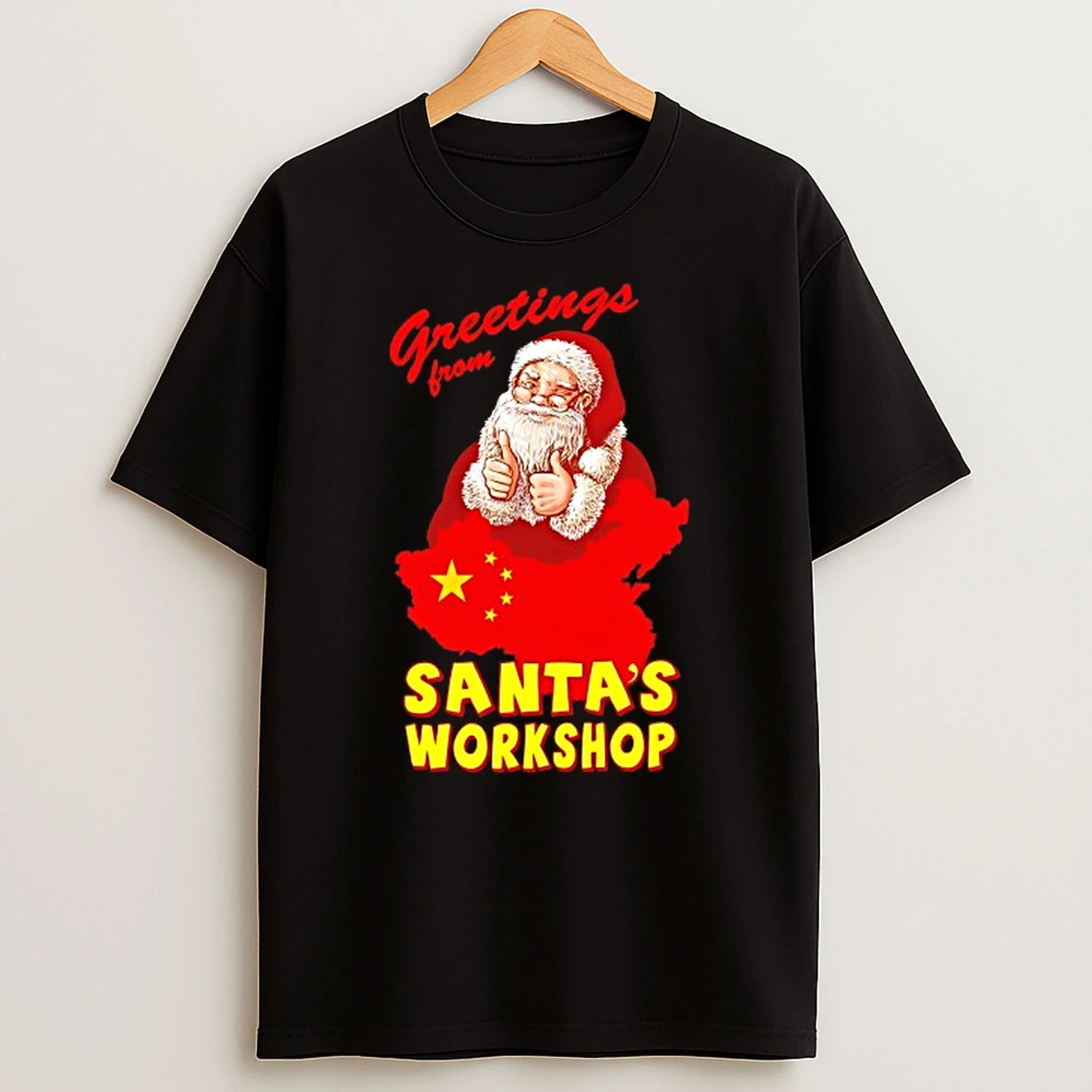Vflippa Techteesusa 20251211_170402 58_greetings From Santas Workshop China State T Shirt