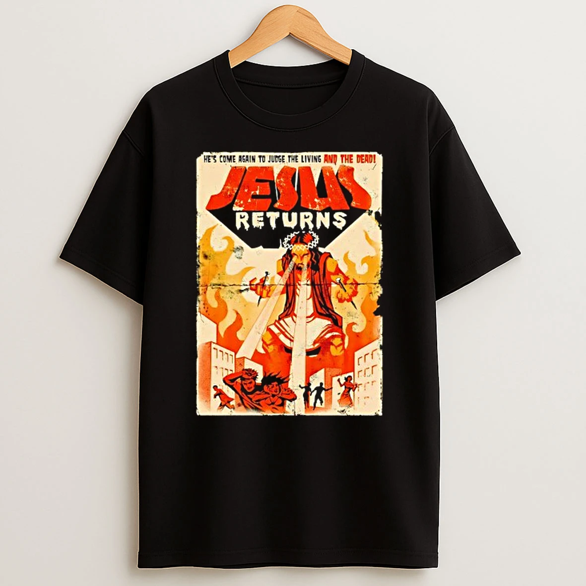 Vflippa Techteesusa 20251211_170402 58_jesus Returns Hes Come Again To Judge The Living And The Dead T Shirt