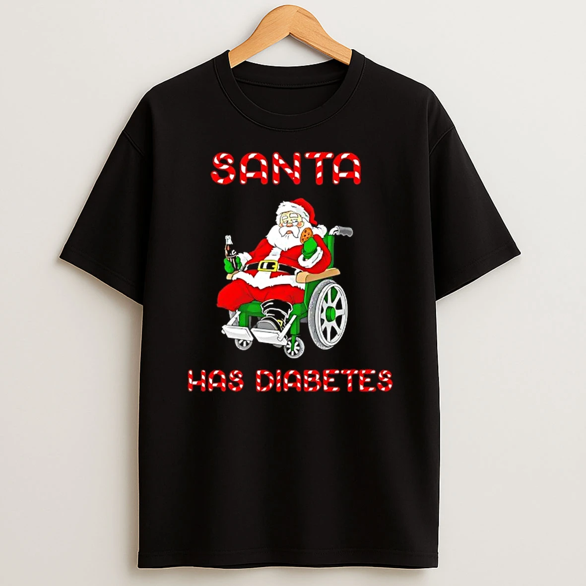 Vflippa Techteesusa 20251211_170402 58_santa Has Diabetes T Shirt