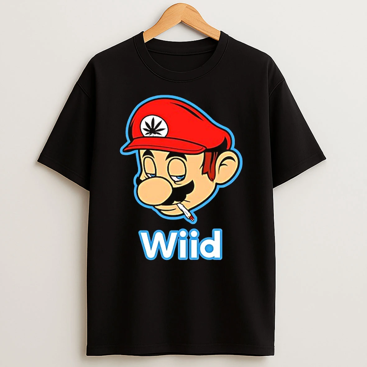 Vflippa Techteesusa 20251211_170402 58_wiid Super Mario Smoking Weed T Shirt