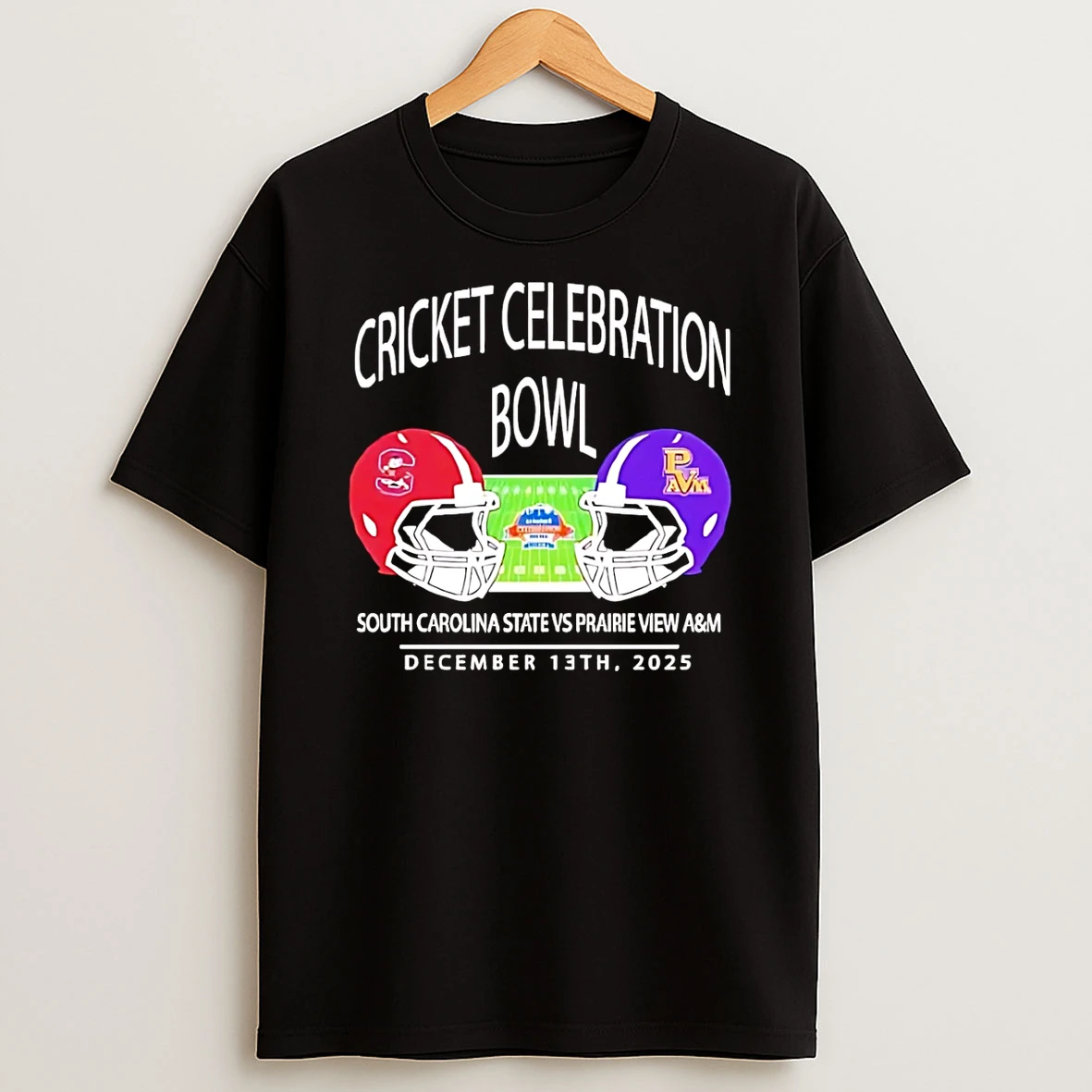 Vflippa Wildfoxtee 20251210_133315 68_south Carolia State Bulldogs Vs Prairie View Am 2025 Cricket Celebration Bowl T Shirt