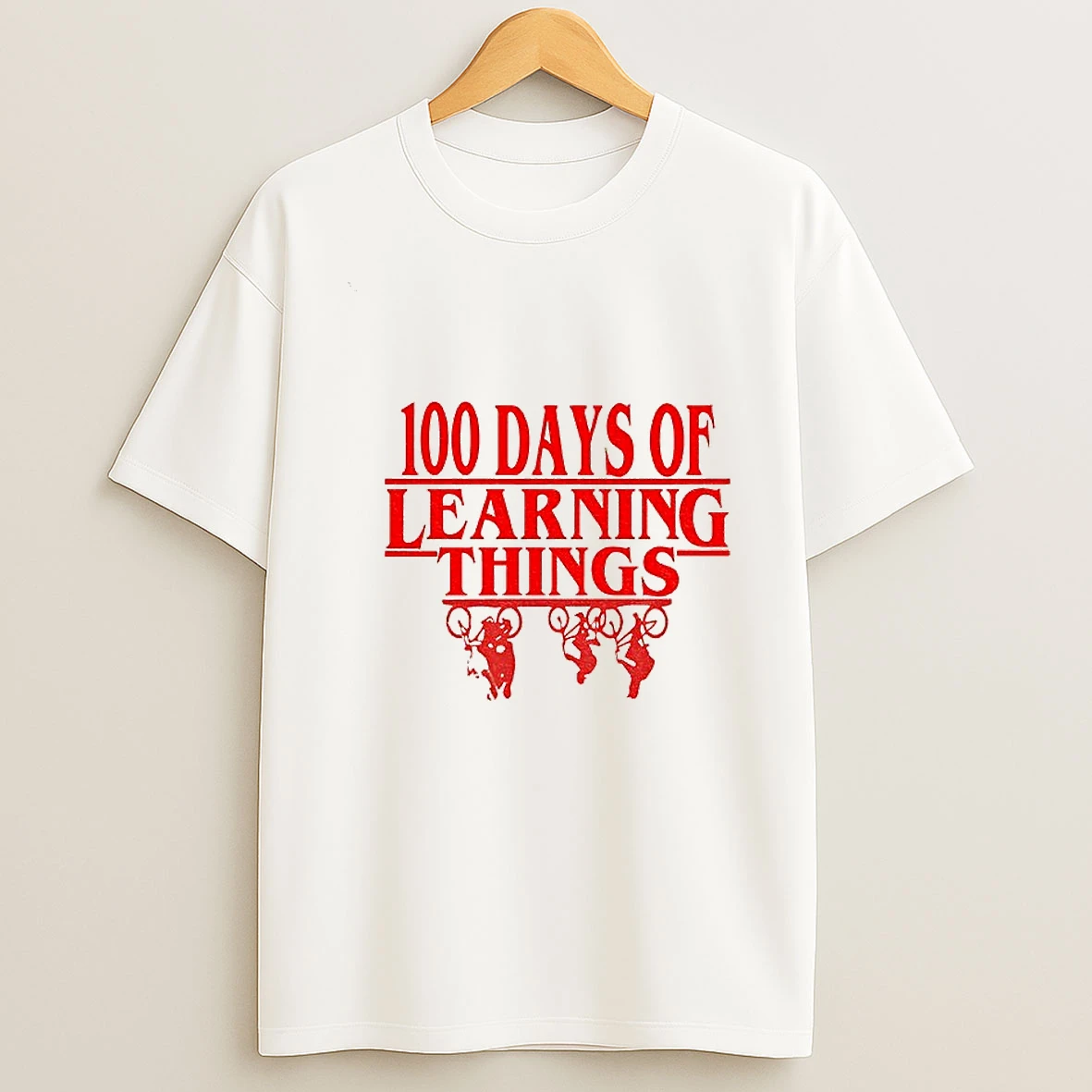 100 Days Of Learning Things Stranger Things Movie T Shirt