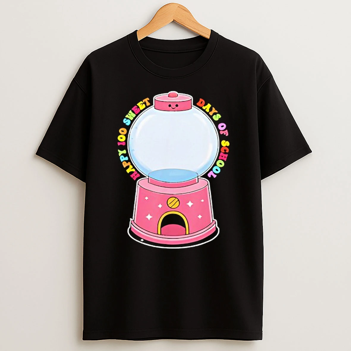 100 Days Of School Gumball Machine Empty Diy Project Blank T Shirt