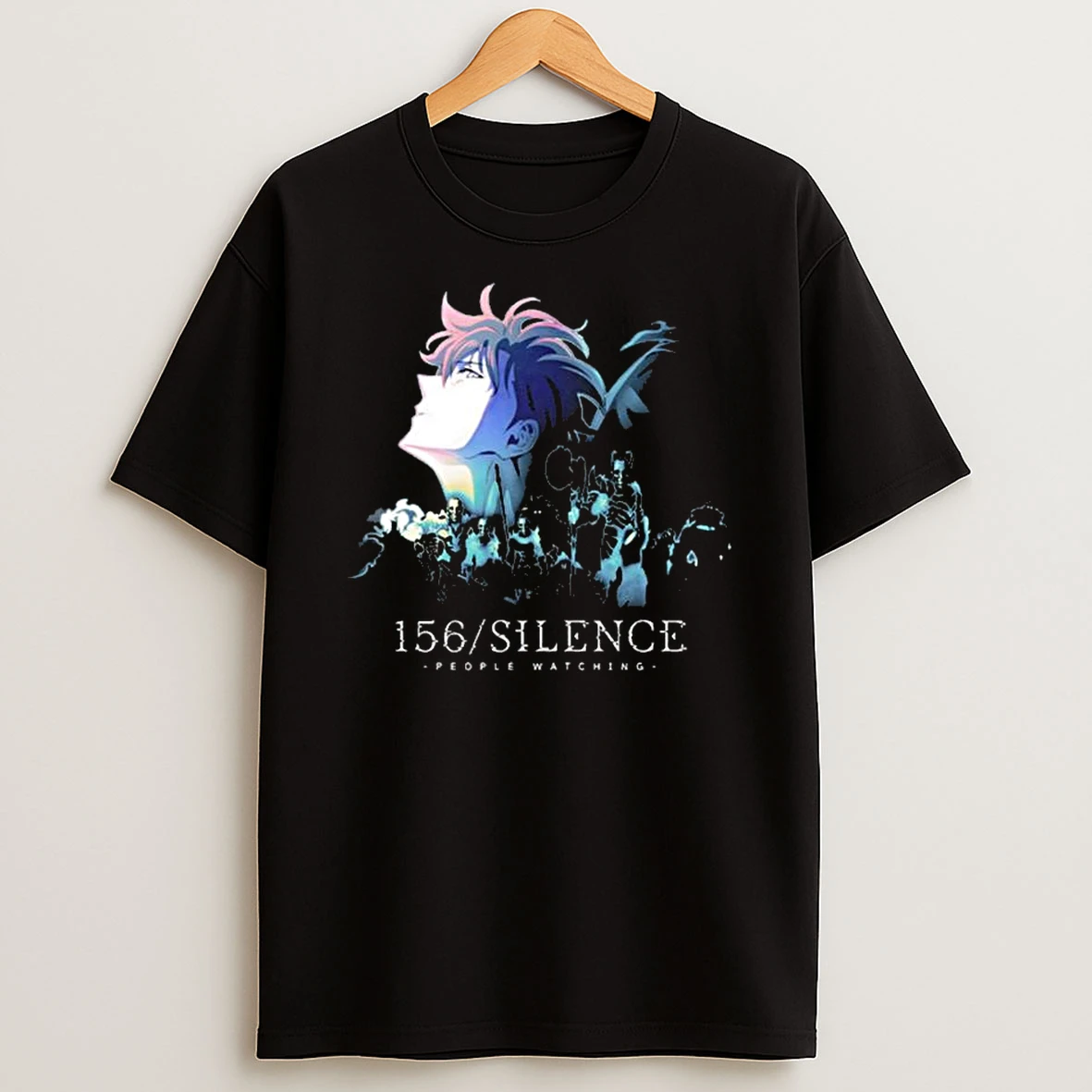 156 Silence People Watching Anime T Shirt