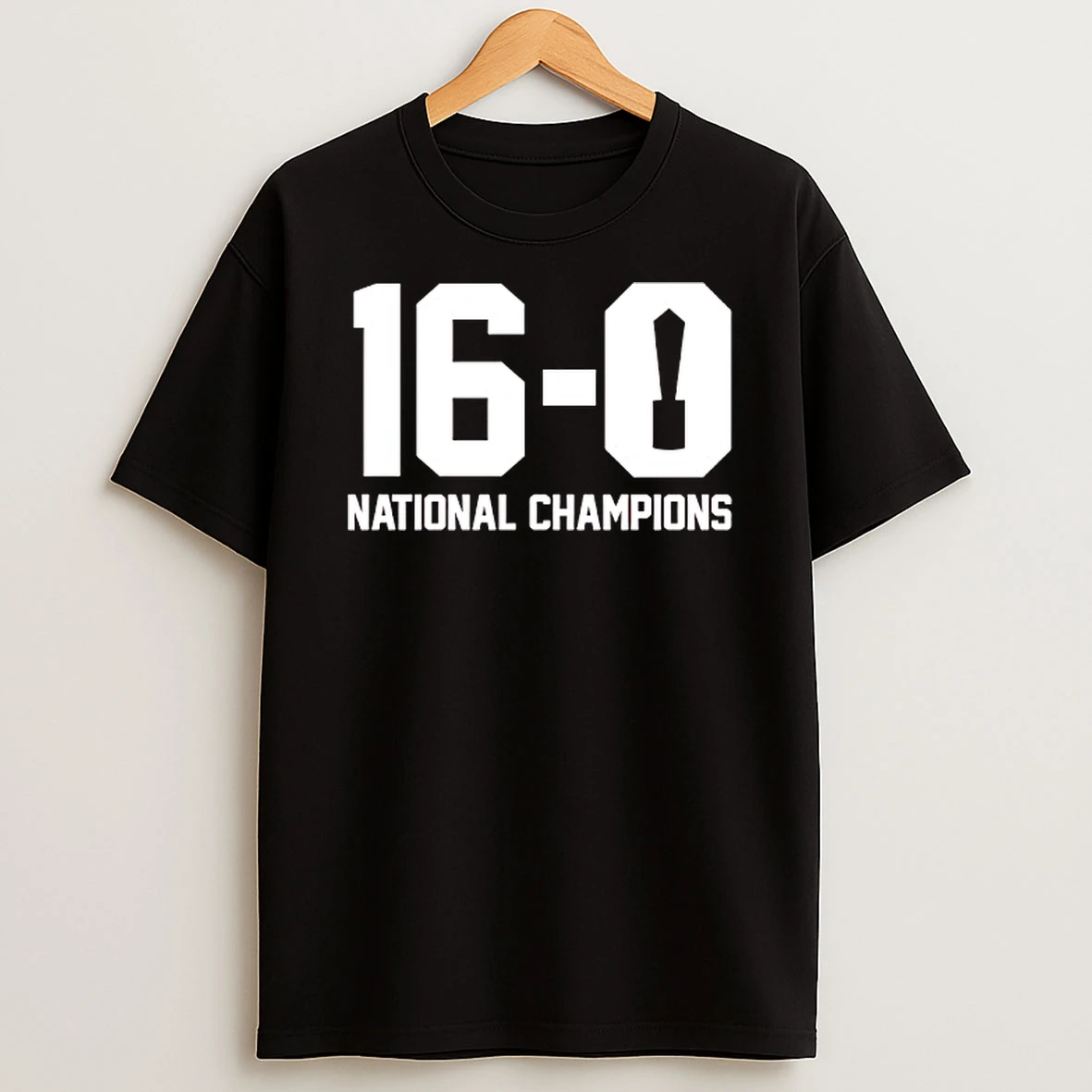 16 0 National Champions 2025 Indiana Hoosiers T Shirt